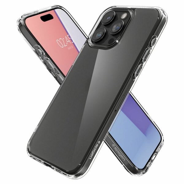 SPIGEN case ULTRA HYBRID for IPHONE 15 Pro frost clear