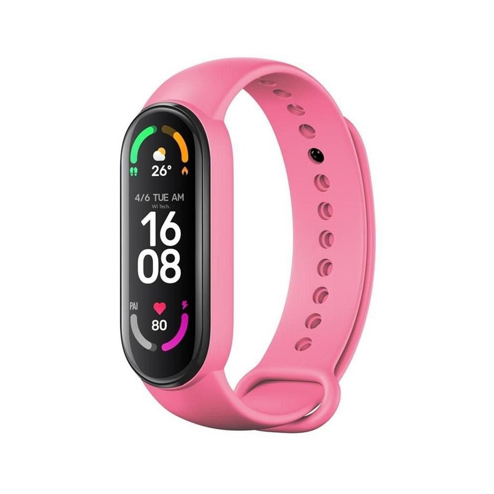 Silicone strap for XIAOMI Mi Band 5 / 6 / 7 pink (06)
