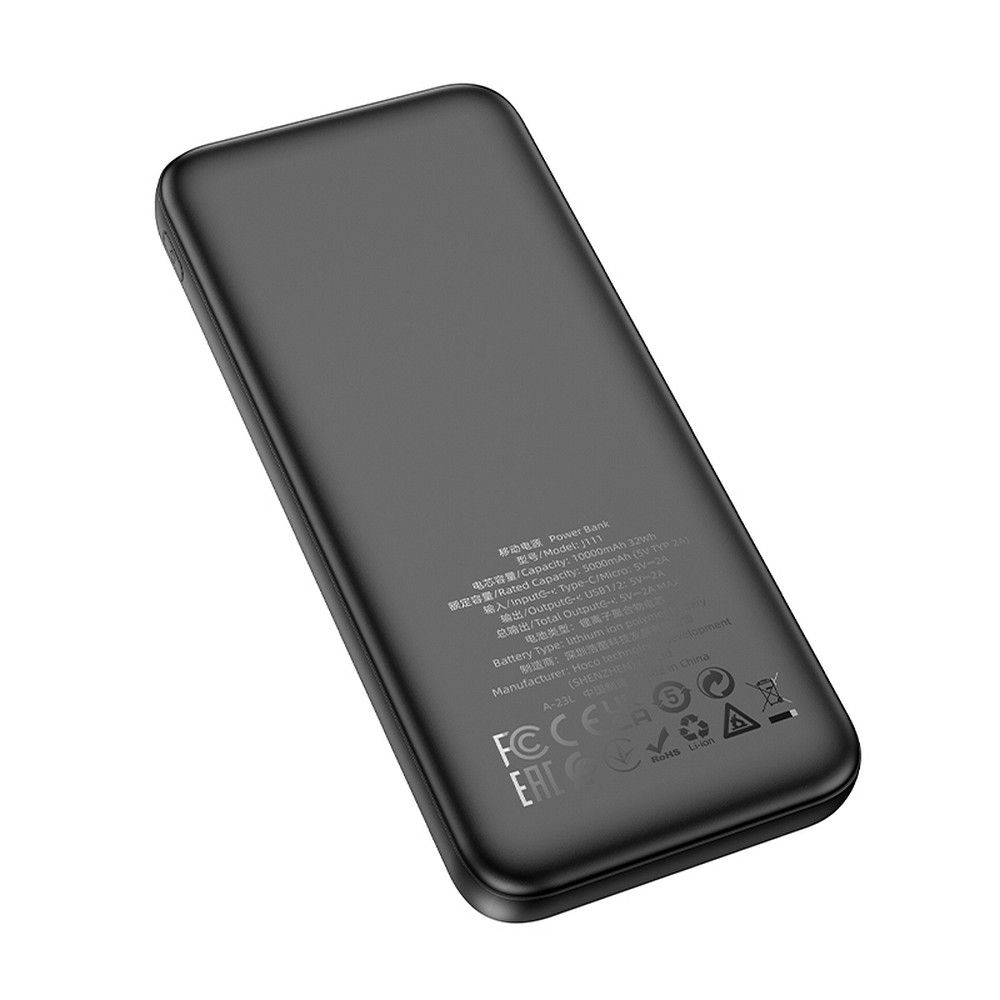 HOCO powerbank 10 000 mAh 2A J111 black