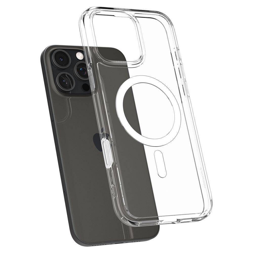 SPIGEN case ULTRA HYBRID "T" MAG compatible with MagSafe for IPHONE 16 Pro white