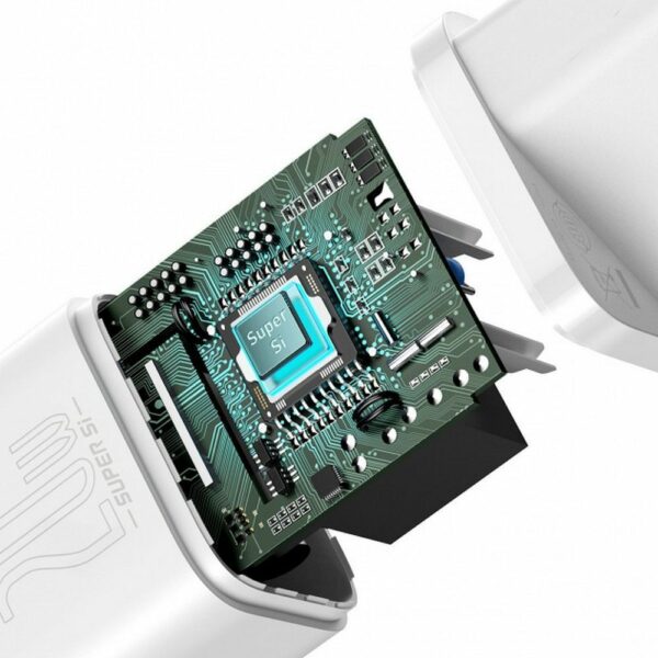 BASEUS charger Type C + cable Type C to Lightning PD QC3.0 3A 20W TZCCSUP-B02/CCCJGCE-D white