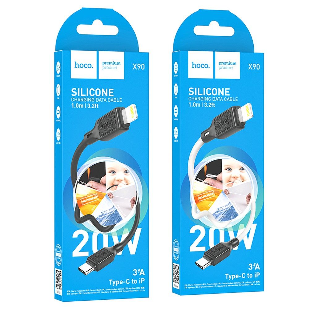 HOCO cable Type C to Lightning PD 20W 1 m black