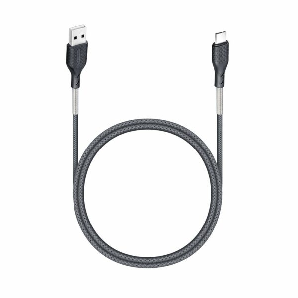 FORCELL F-ENERGY Carbon CB-02A cable USB A to Type C 2,4A 18W 1 m black