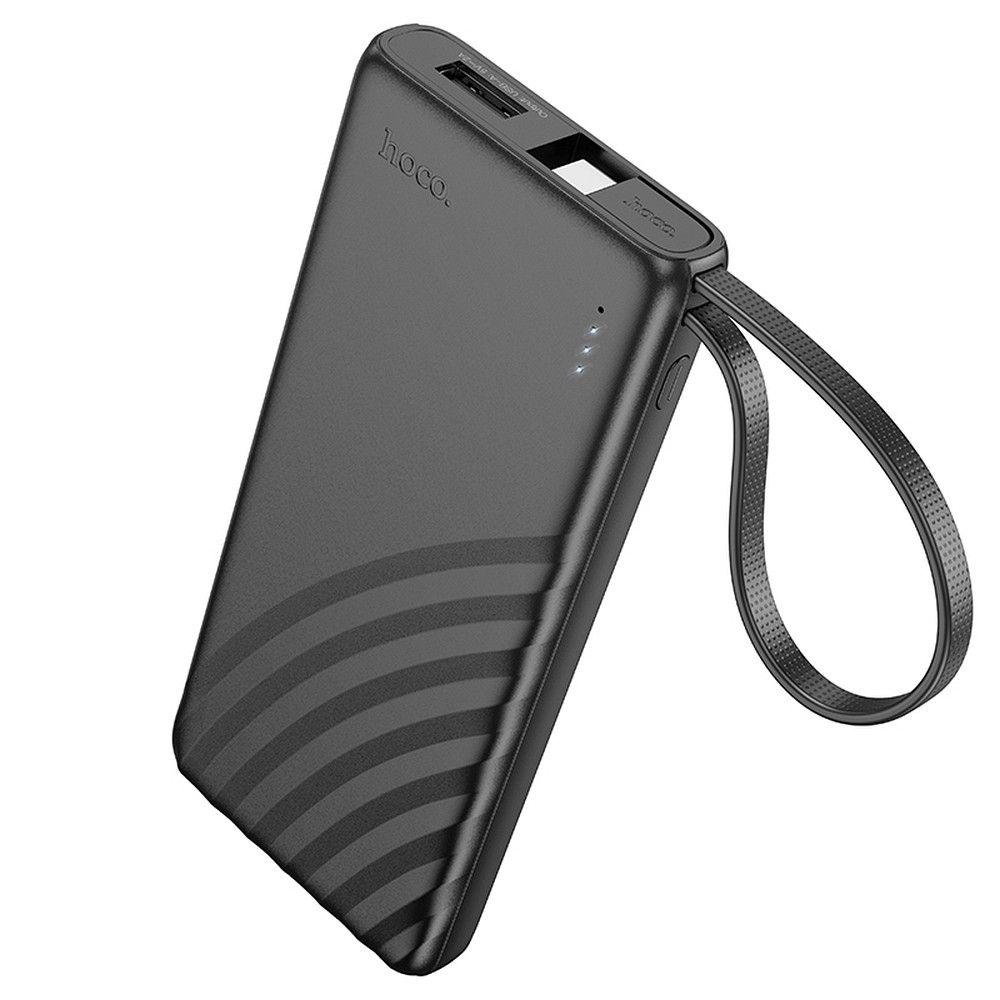 HOCO powerbank 5000 mAh with built-in cable Type C 2A J129 black