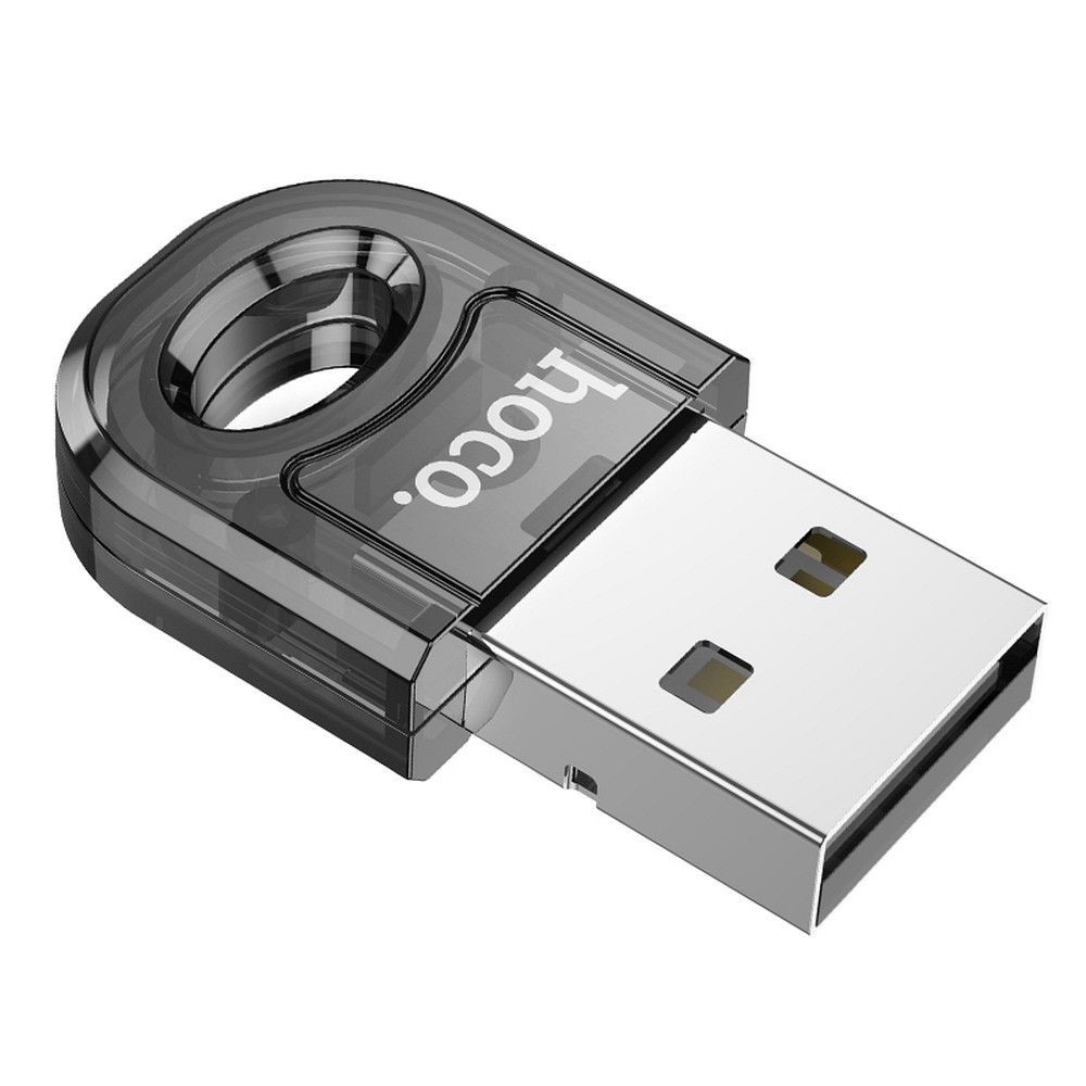 HOCO adapter USB A bluetooth UA28 transparent black