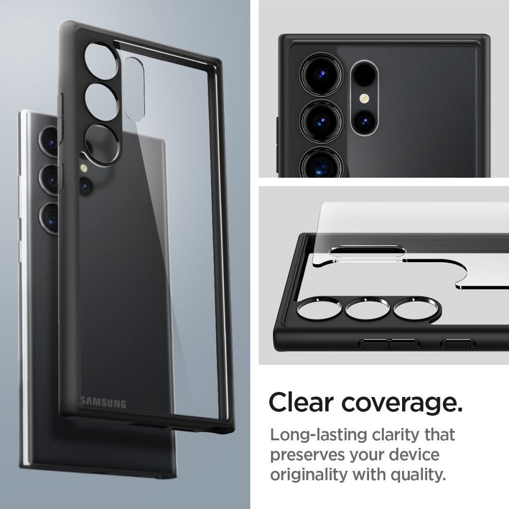 SPIGEN case ULTRA HYBRID for SAMSUNG S24 Ultra matte black