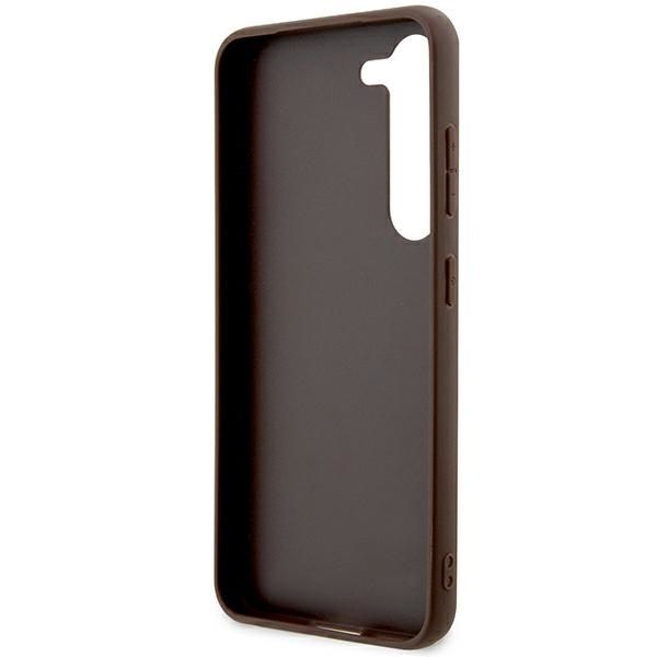 GUESS case for SAMSUNG S24 Plus GUHCS24MG4GLBR (4G Bottom Stripe) brown