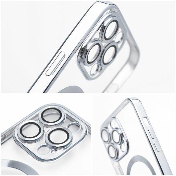 ELECTRO MAG COVER case compatible with MagSafe for SAMSUNG S24 Ultra silver