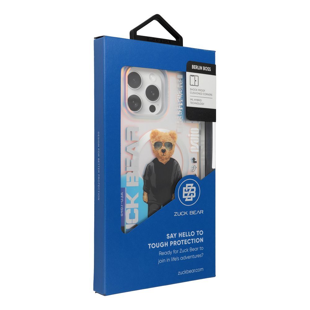 ZUCK BEAR case BERLIN BOSS MAG compatible with MagSafe for IPHONE 16 Pro Max zwei charm