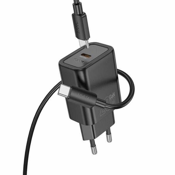HOCO wall charger Type C + cable Type C to Type C PD QC 20W N60 black