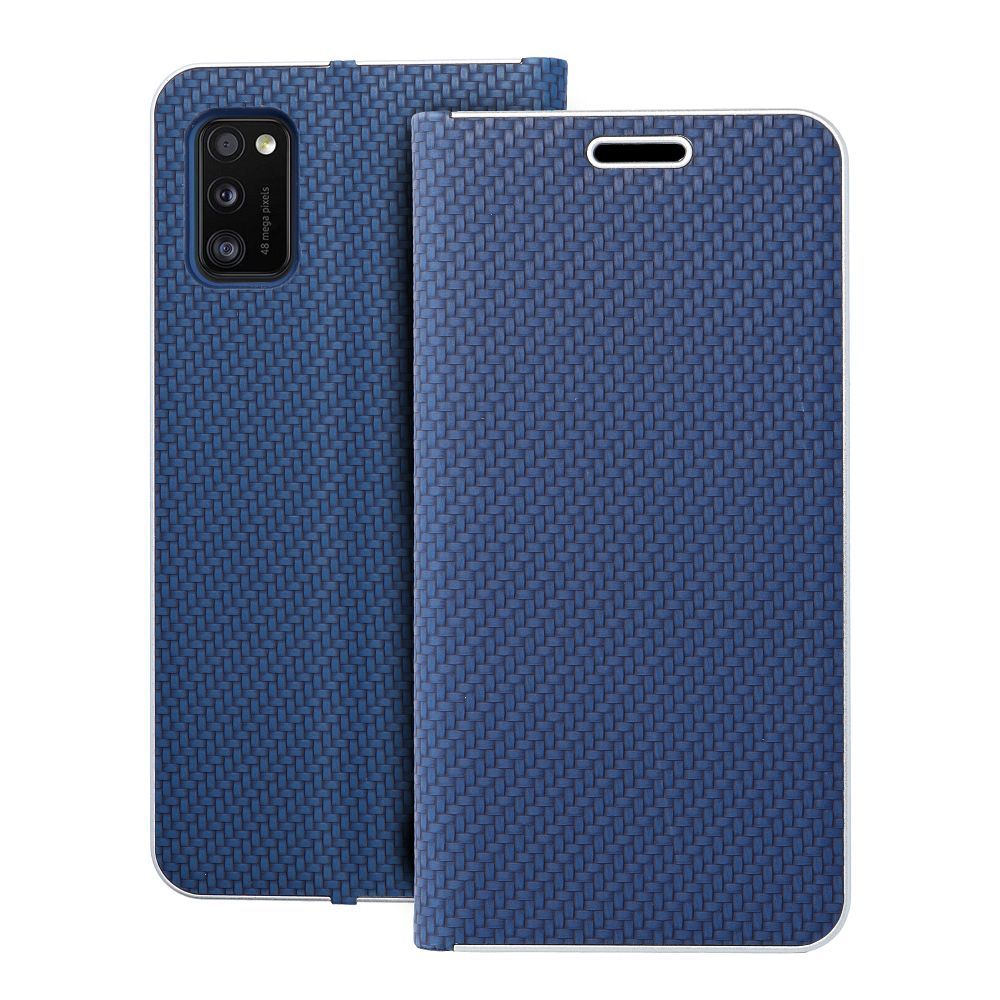 5e532880b7a86ee7f8f3d8d03bb05144 LUNA Book Carbon for SAMSUNG A41 blue