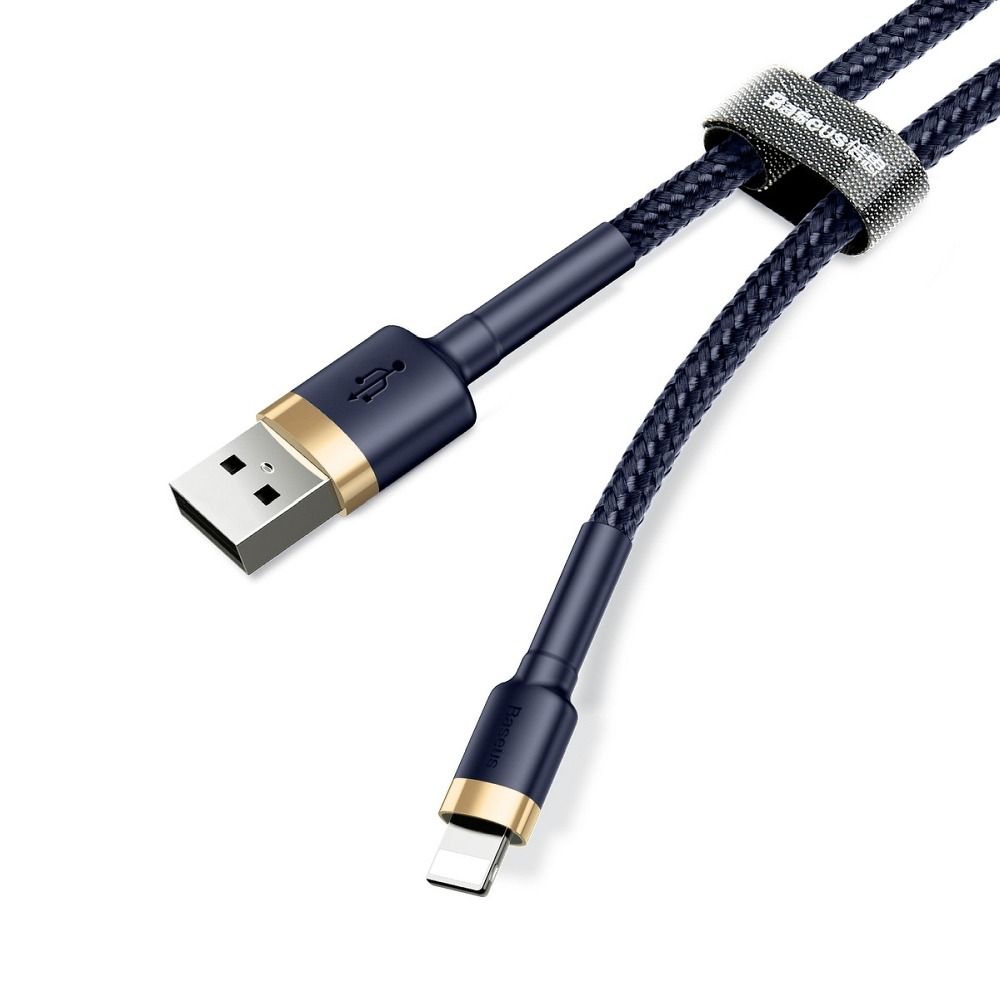 BASEUS cafule Cable USB For iPhone Lightning 8-pin 1.5A CALKLF-CV3 2m Gold-Blue
