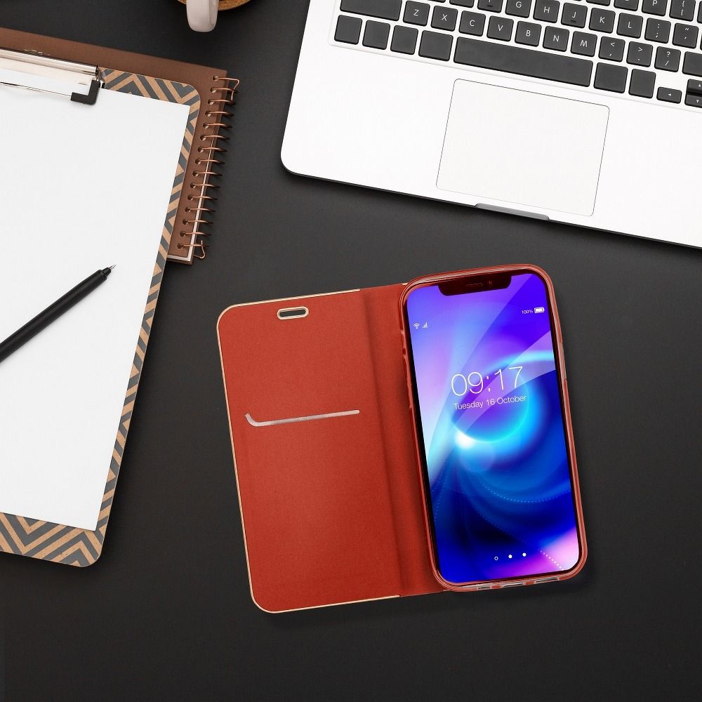 5e864b63be312ce047234a0bd26436c9 LUNA Book Gold for iPhone 7 Plus / 8 Plus red