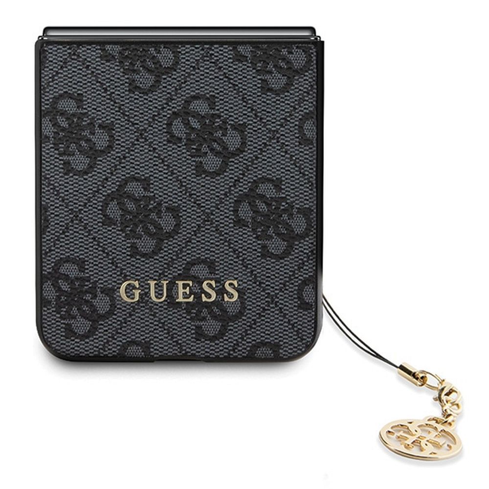 GUESS case for SAMSUNG Z Flip 5 GUHCZF5GF4GGR (4G Charm) grey