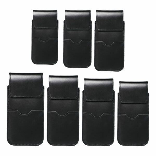 ROYAL - Leather universal flap pocket / black - Size XL - IPHONE 11 / 12 / 13 / SAMSUNG S7 EDGE