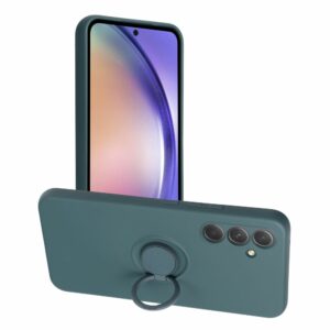 SILICONE RING case for SAMSUNG A54 5G green