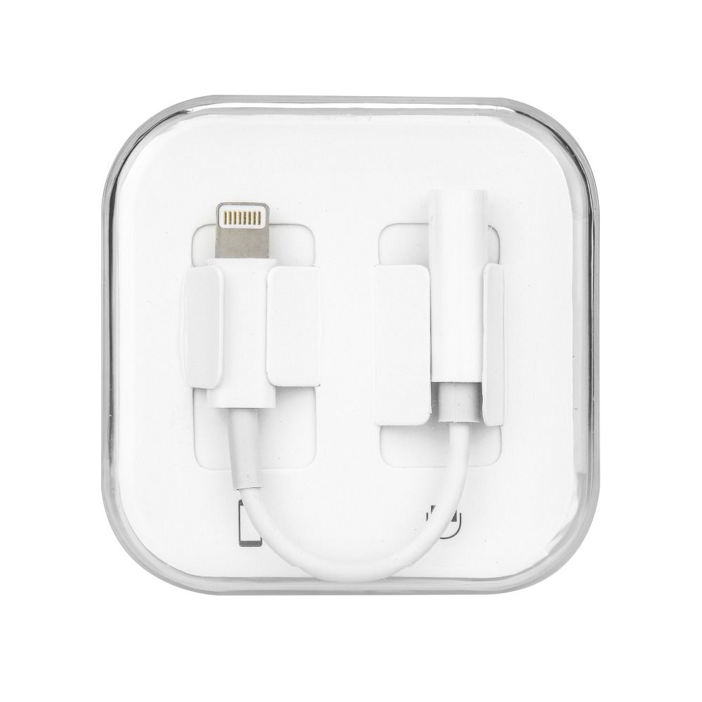 5f75a843c4d1692bdc7cad2df281336e Adapter AUX Lightning (male) to Jack 3,5 mm (female) BOX white