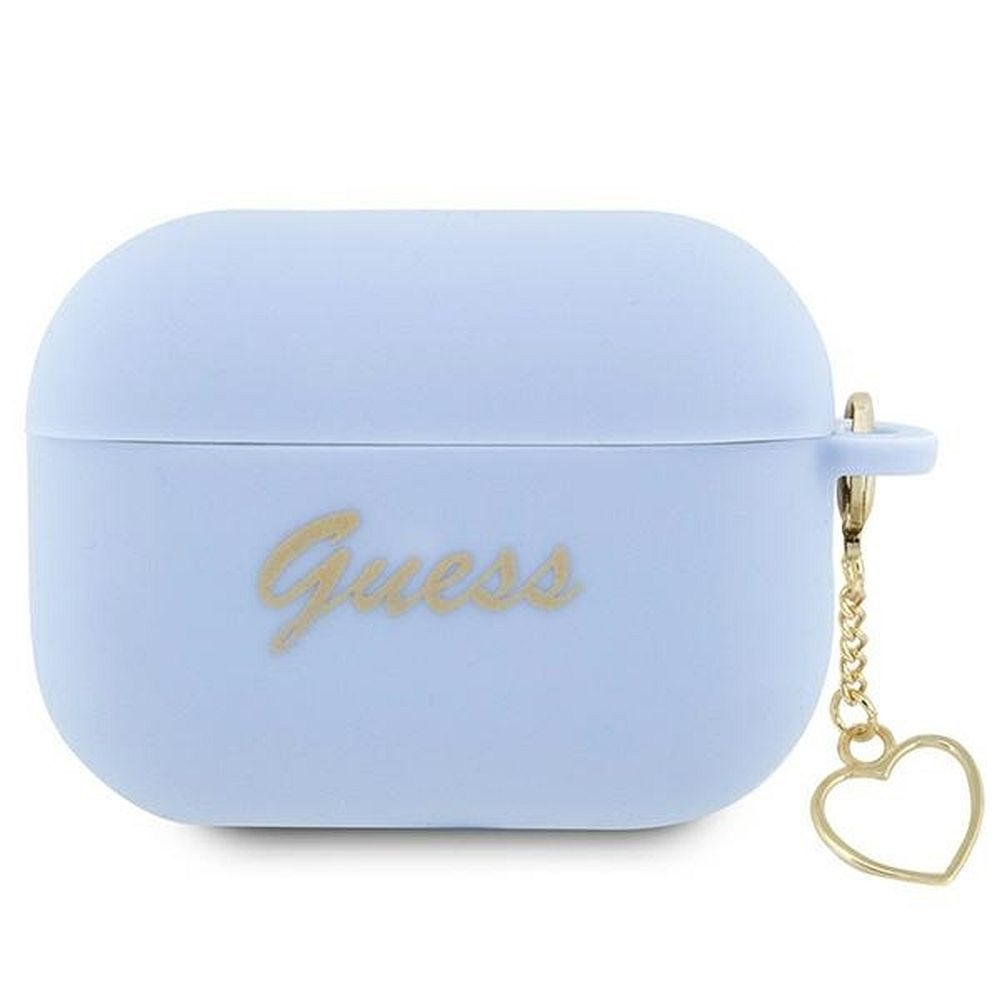 GUESS case for APPLE AirPods Pro 2 (2022 / 2023) GUAP2LSCHSB (Silicone Charm Heart Collection) blue