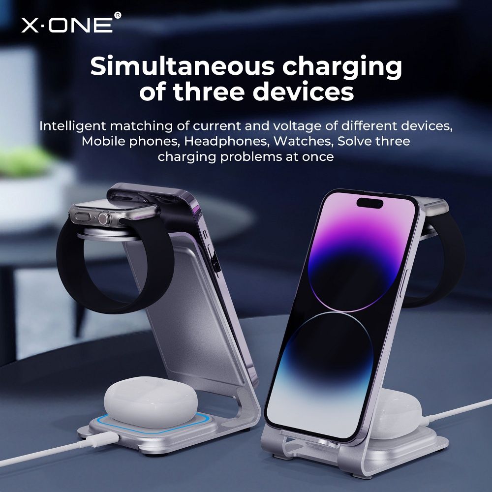 Wireless Charger Stand X-ONE 3in1 22W