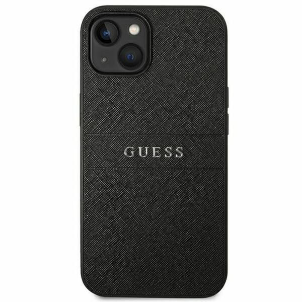 GUESS case for IPHONE 14 Plus GUHCP14MPSASBBK (Saffiano With Metal Logo) black