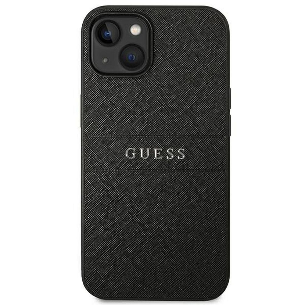 GUESS case for IPHONE 14 Plus GUHCP14MPSASBBK (Saffiano With Metal Logo) black