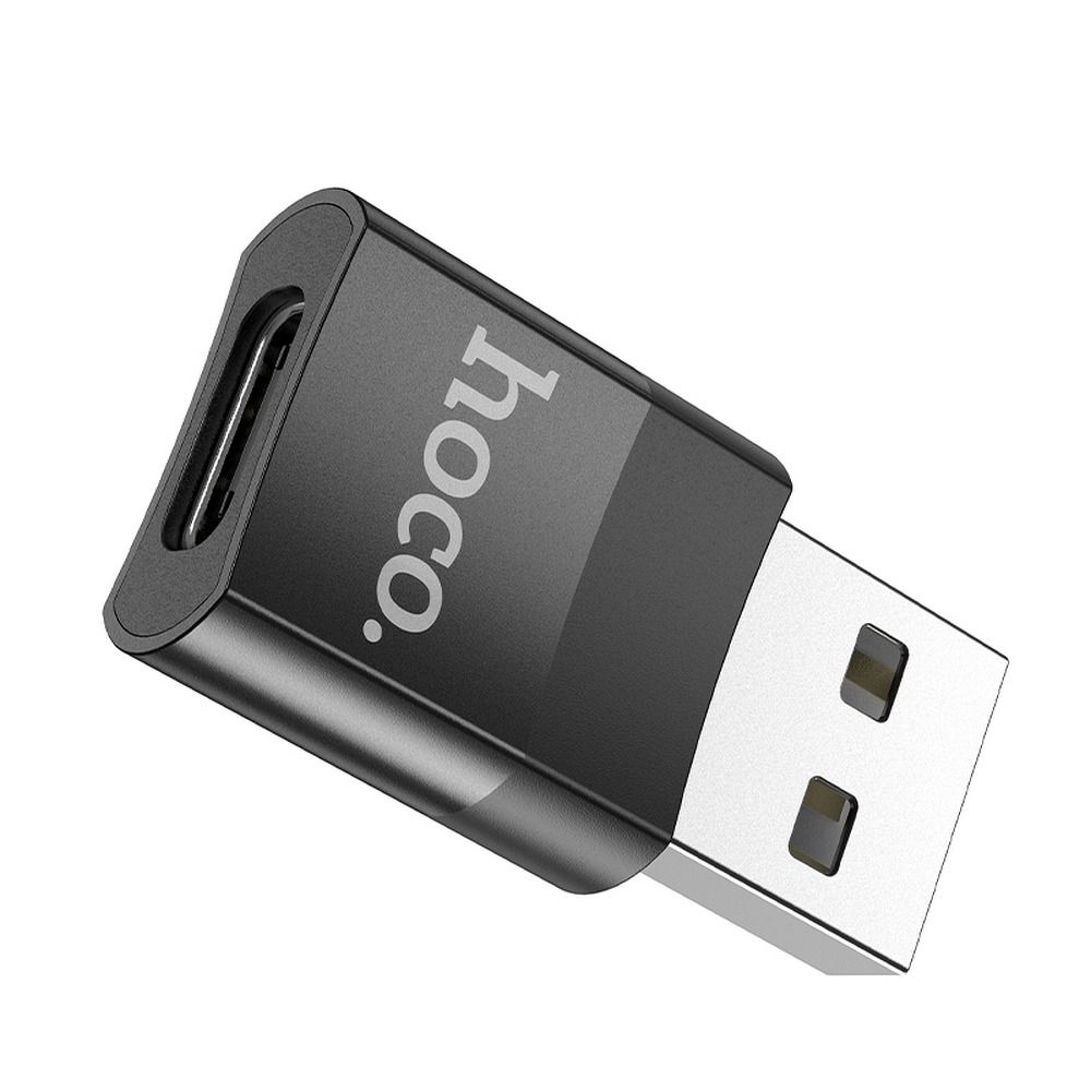 6059a3485c5e8be27d473c6724bfe8b5 HOCO adapter OTG USB A (male) to Type C (female) UA17 black