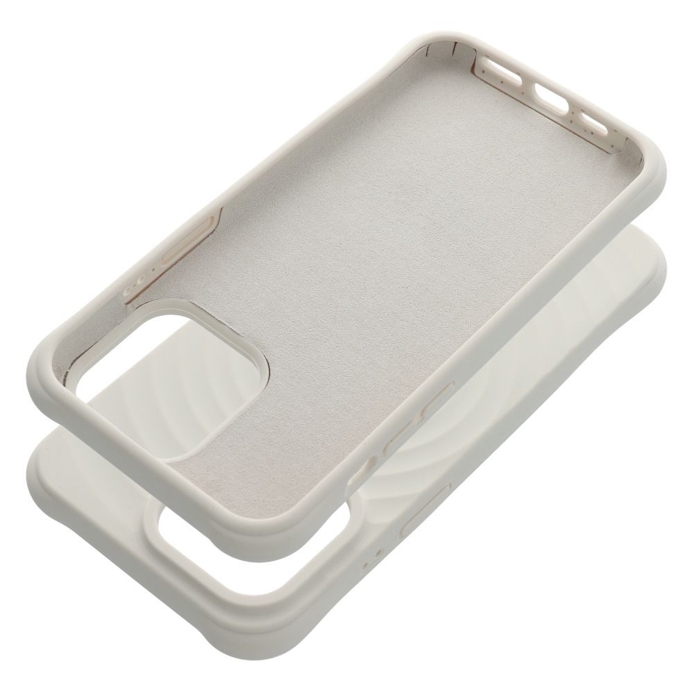 Silicone Zephyr Mag Cover compatible with MagSafe do IPHONE 15 PRO white