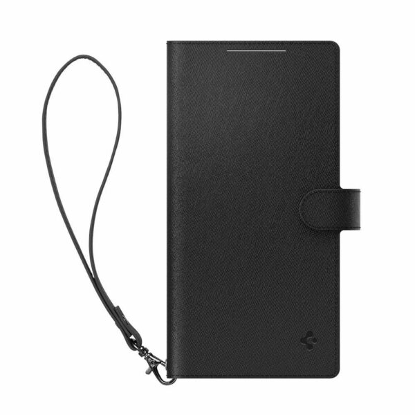 SPIGEN WALLET S Plus book for SAMSUNG S24 Ultra black