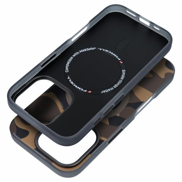 FORCELL F-PROTECT Levels with Dual Layer 4D technology, Military Drop-Test compatible with MagSafe for IPHONE 16 PLUS desert camo