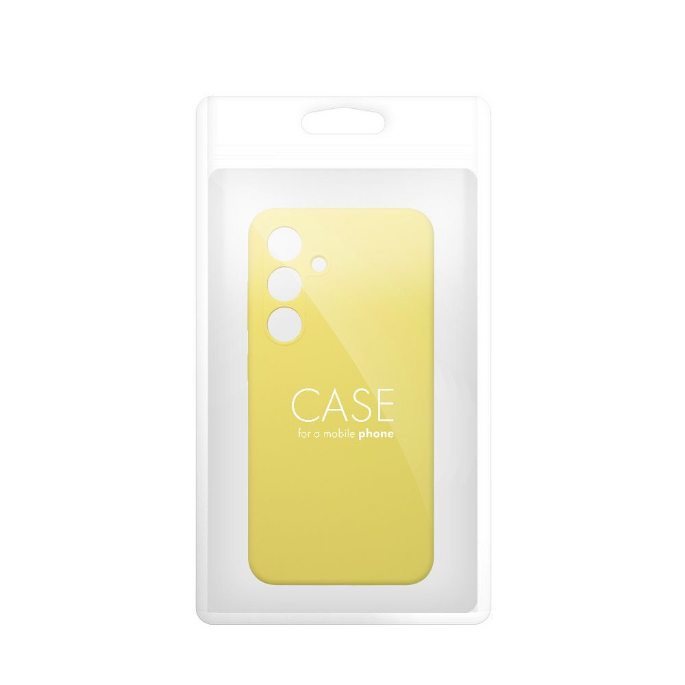 Case SILICONE 2mm for MOTOROLA G55 5G lemon
