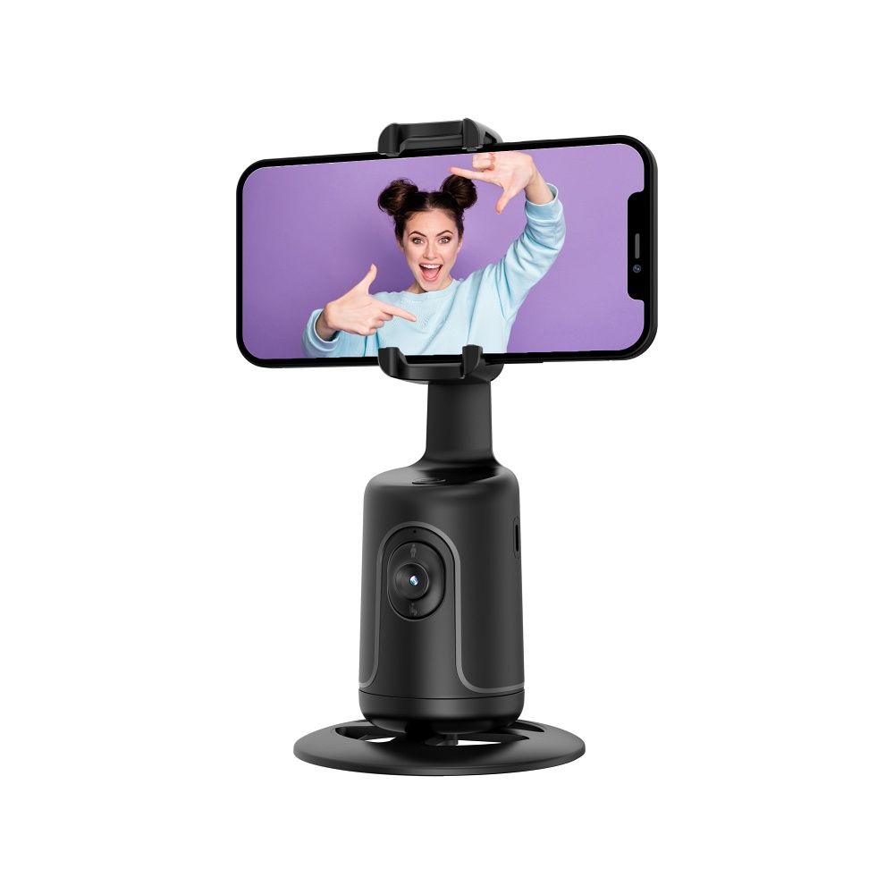 Inteligent selfie with face recognition tracking and gesture recognition P1 black