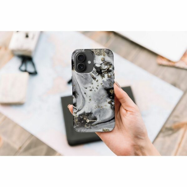 FORCELL F-PROTECT Mirage, Military Drop-Tested case compatible with MagSafe for IPHONE 15 silver fog