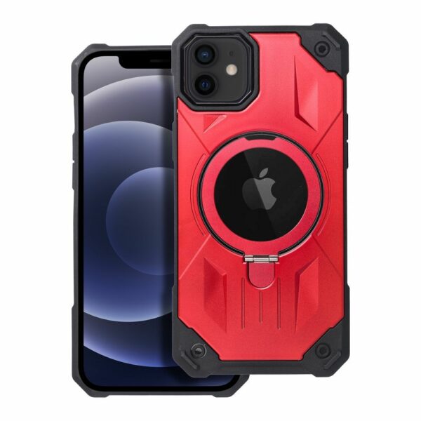 ARMOR MAG COVER case compatible with MagSafe for IPHONE 12 / 12 Pro red