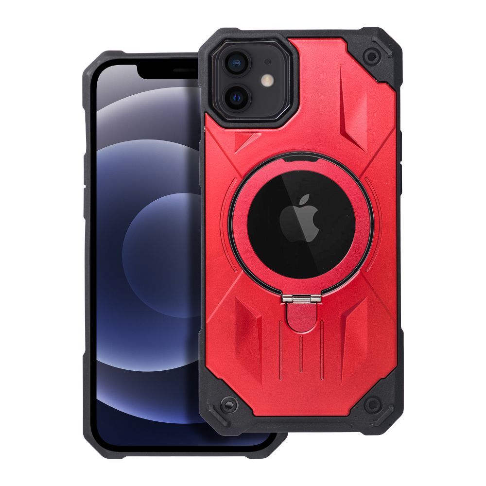 ARMOR MAG COVER case compatible with MagSafe for IPHONE 12 / 12 Pro red