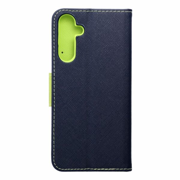FANCY Book case for SAMSUNG A25 5G navy / lime