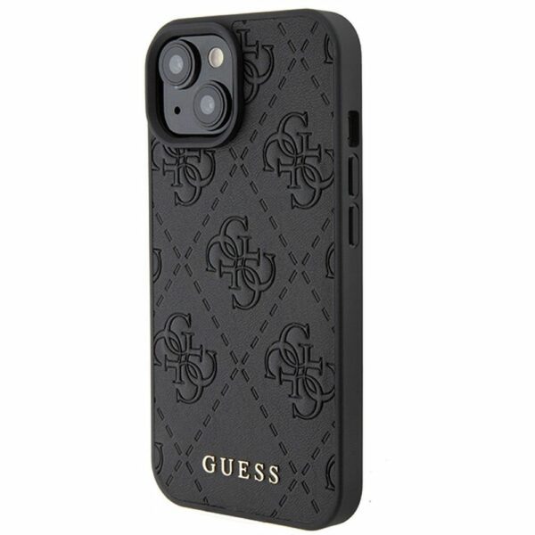 GUESS case for IPHONE 15 GUHCP15SP4EPMK (Quilted 4G Classic) black