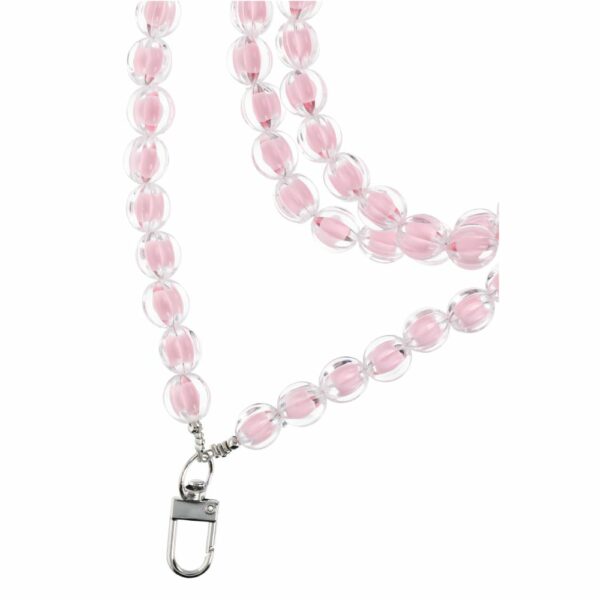 COLORFUL pendant for the phone / cord length 120cm (60cm in the loop) / on neck - lite pink