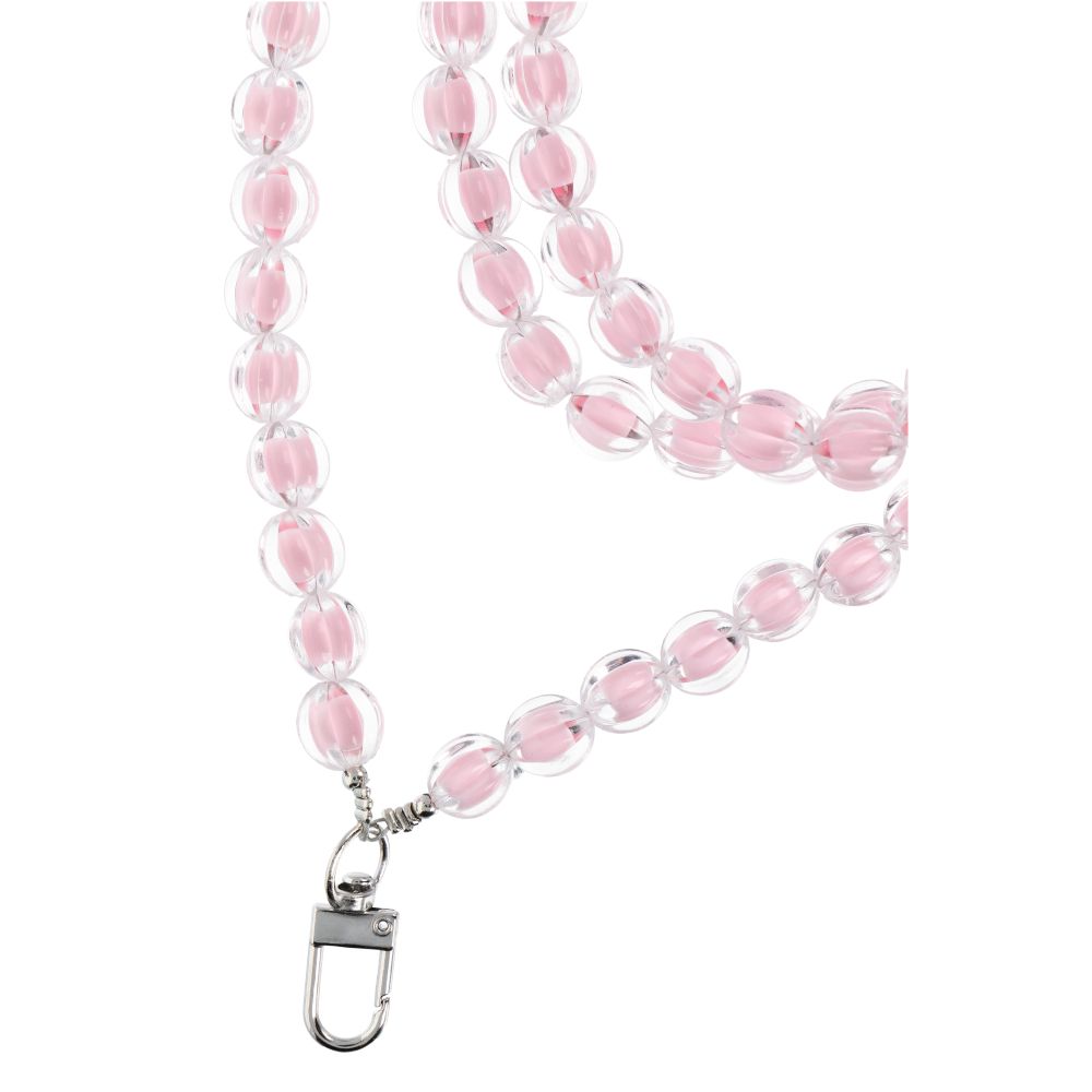 COLORFUL pendant for the phone / cord length 120cm (60cm in the loop) / on neck - lite pink