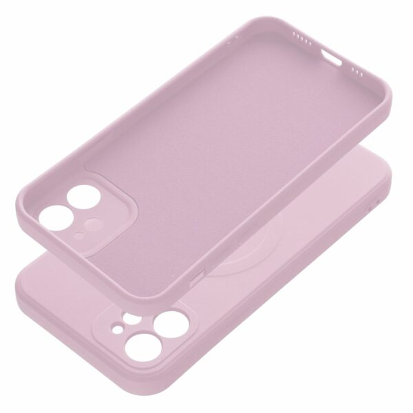 SILICONE MAG COVER case compatible with MagSafe for IPHONE 12 pink