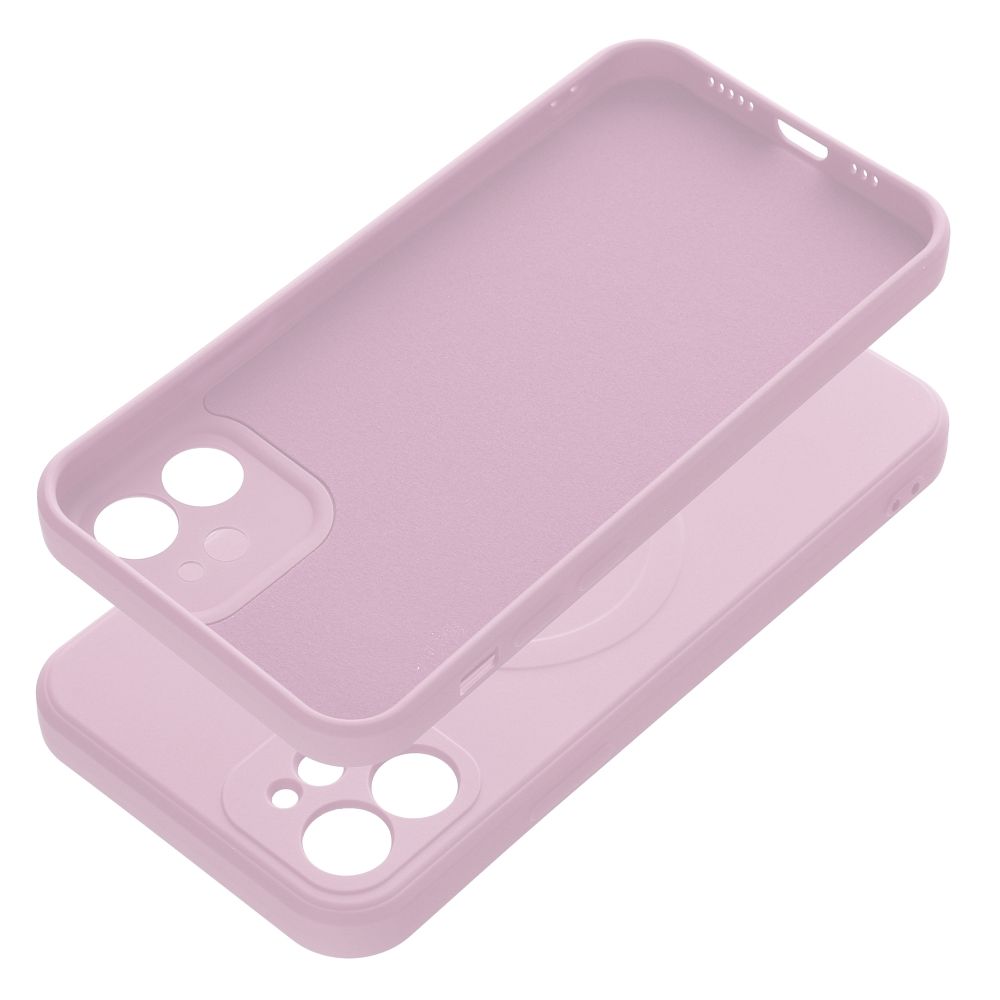 SILICONE MAG COVER case compatible with MagSafe for IPHONE 12 pink