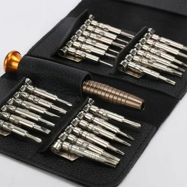 Set of service screwdrivers, 25-in-1 metal bits