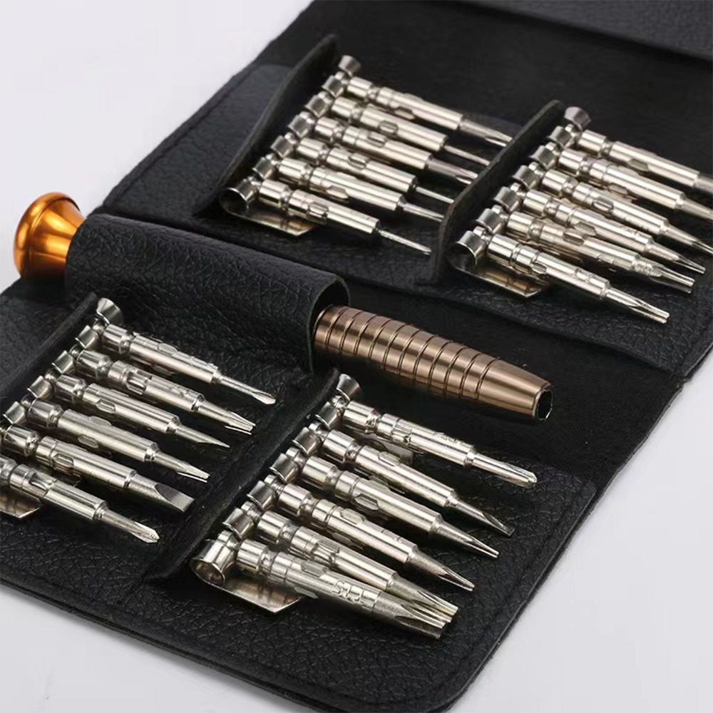 Set of service screwdrivers, 25-in-1 metal bits