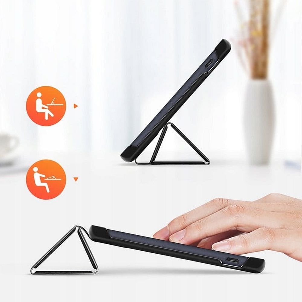 DUX DUCIS case DOMO foldable with pencil storage for SAMSUNG Tab S8 Plus (X800/X806)/S7FE(T730/T736B)/S7 Plus (T970/T976B) black