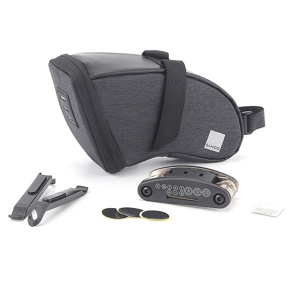 SAHOO bike bag under the bicycle seat with zip 0,5L 131470S-SA black
