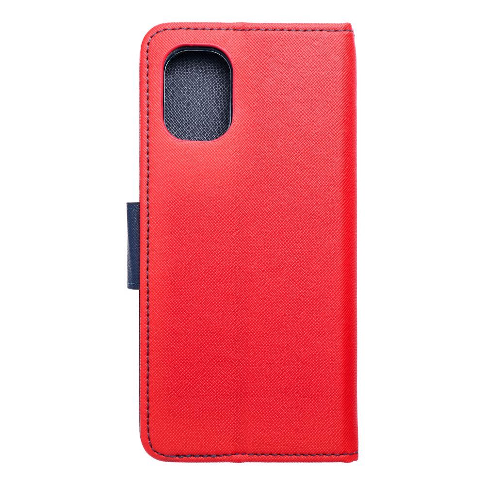 FANCY Book case for MOTOROLA MOTO G55 5G red / navy