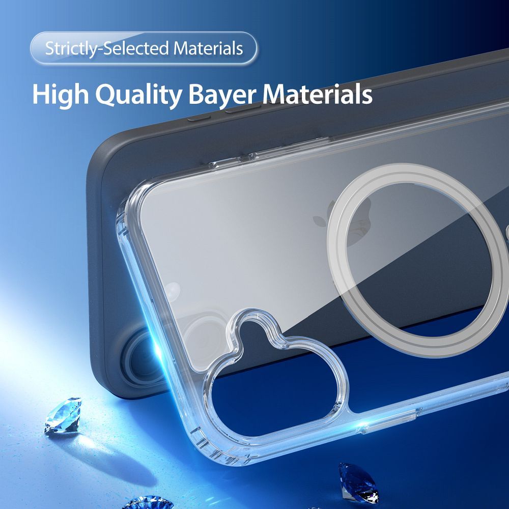 DUX DUCIS case CLIN MAG compatible with MagSafe for IPHONE 16 transparent