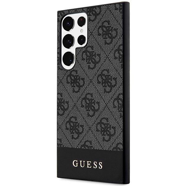 GUESS case for SAMSUNG S24 Ultra GUHCS24LG4GLGR (4G Bottom Stripe) black