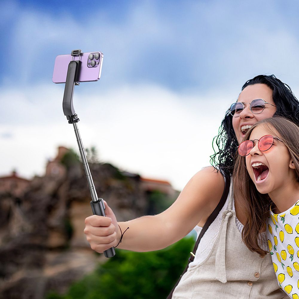 HOCO selfie stick with bluetooth remote control tripod K20 black