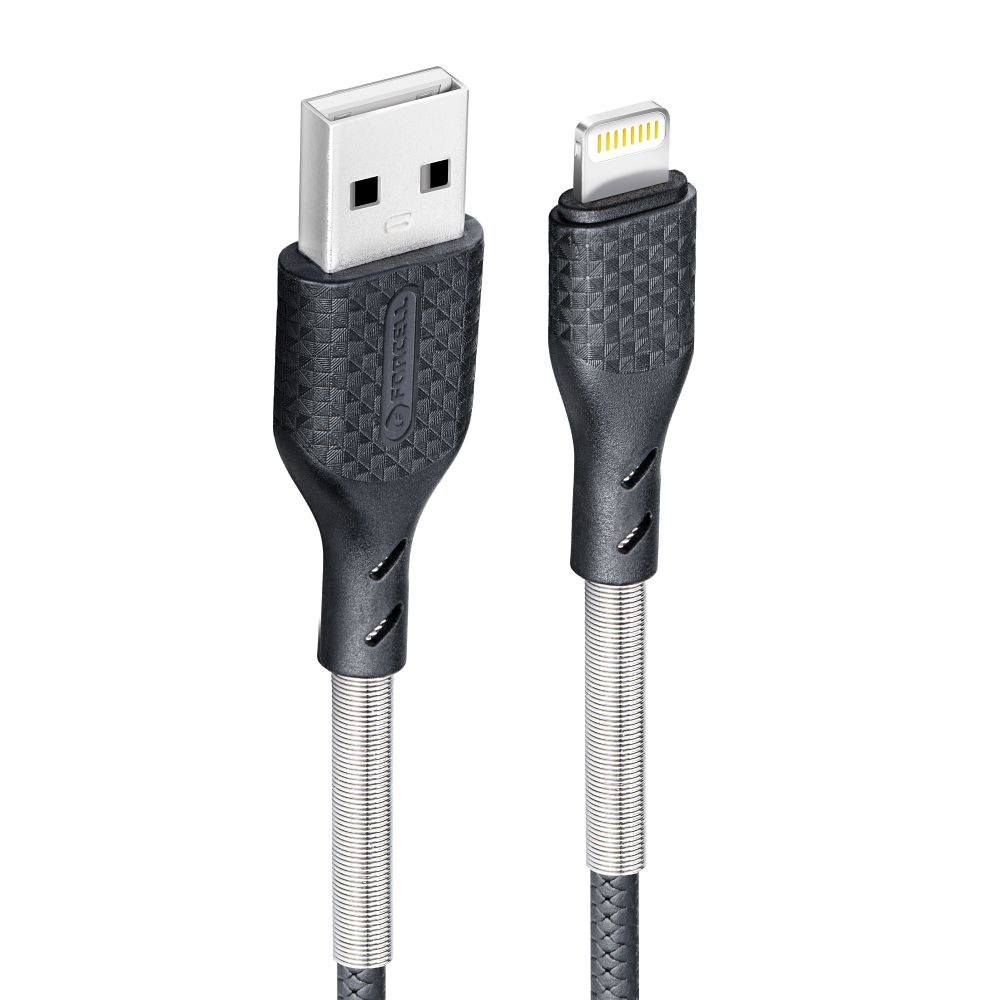 FORCELL F-ENERGY Carbon CB-01A cable USB A to Lightning 2,4A 12W 1 m black