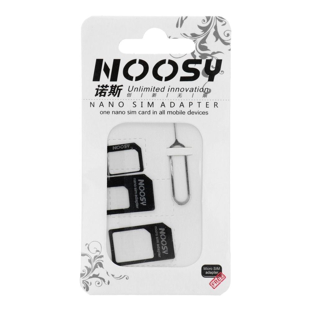 643a0e86a151d8769f268ea926df490a Adapters Nano SIM/Micro, Micro Sim and Nano/Sim (NOOSY 3in1) black